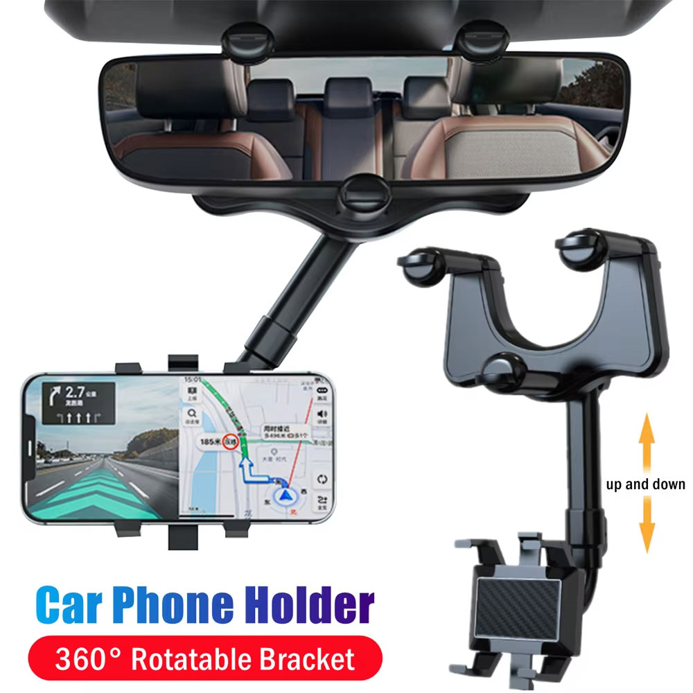 Mobile Hanger Arm - حامل هاتف مرآة الرؤية الخلفية للسيارة