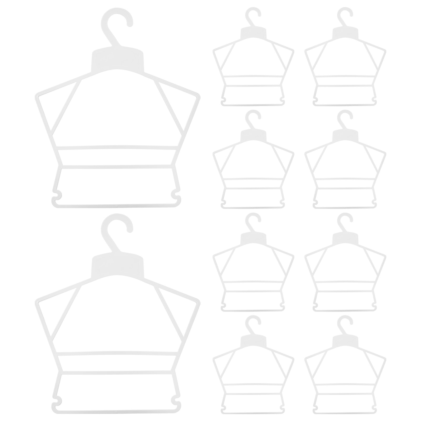 Closet Organizer Baby - شماعات ملابس بلاستيكية متينة للأطفال، 10
