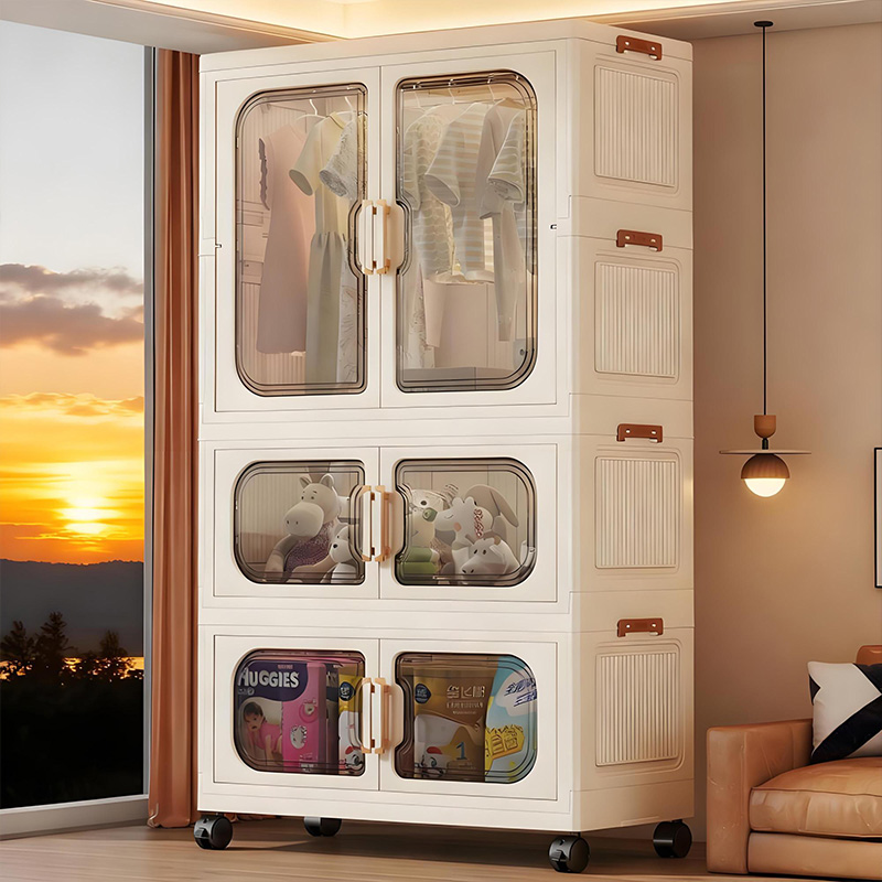 Closet Organizer Baby - خزانة ملابس للأطفال قابلة للطي بدون