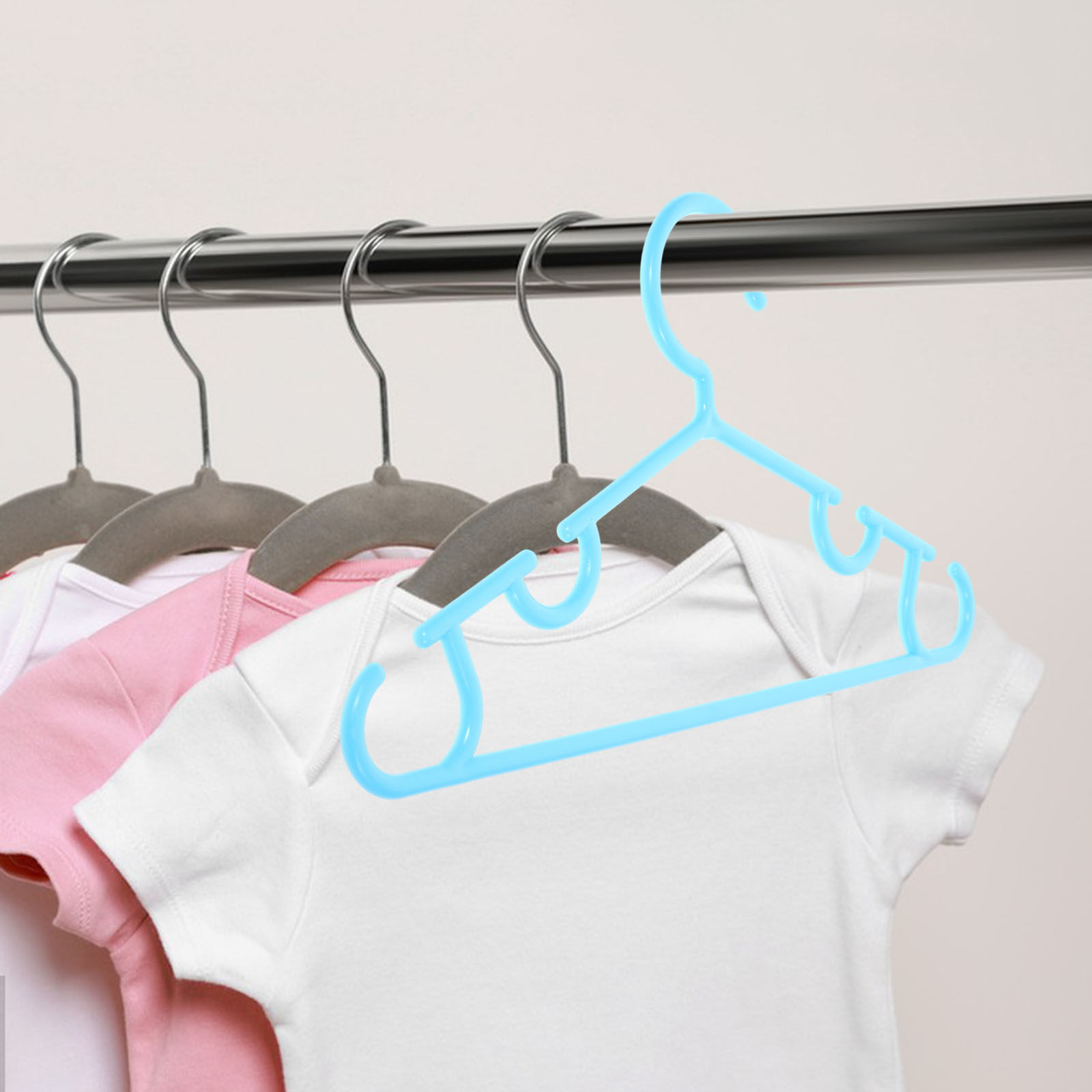 Closet Organizer Baby - 10 قطع من علاقات الملابس المتينة
