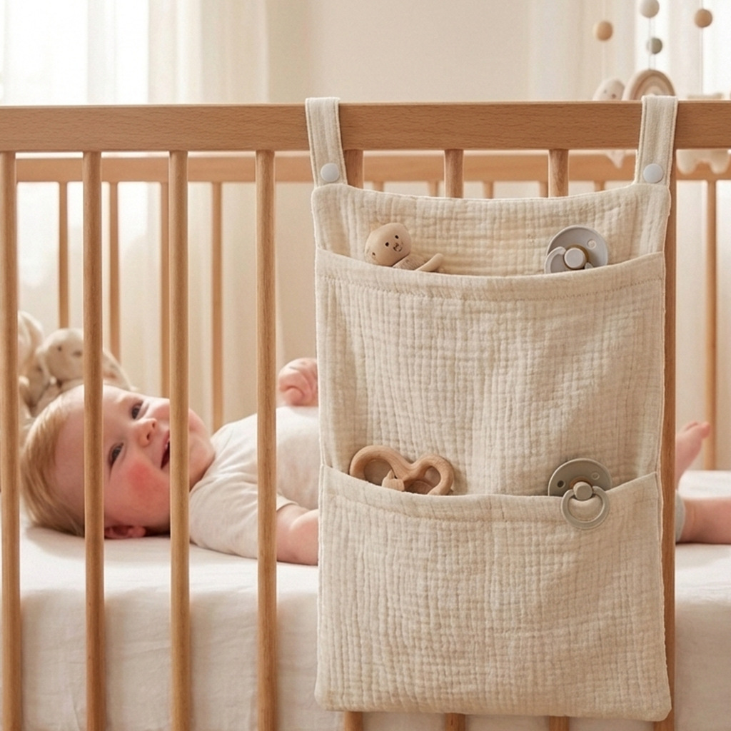 Baby Nursery Organization Ideas - منظم سرير الأطفال، حقيبة تخزين معلقة