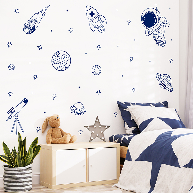 Baby Nursery Wallpaper - ملصق حائط على شكل كارتون يونيفرس