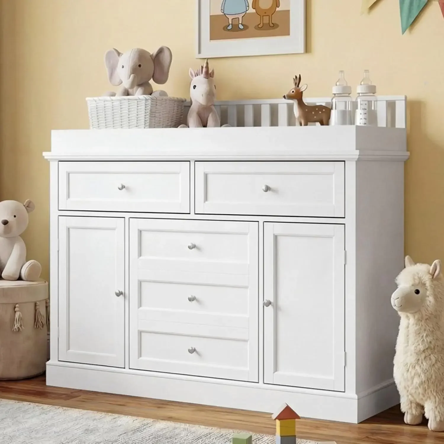Baby Nursery Dresser - خزانة ملابس للأطفال مقاس 46 مع