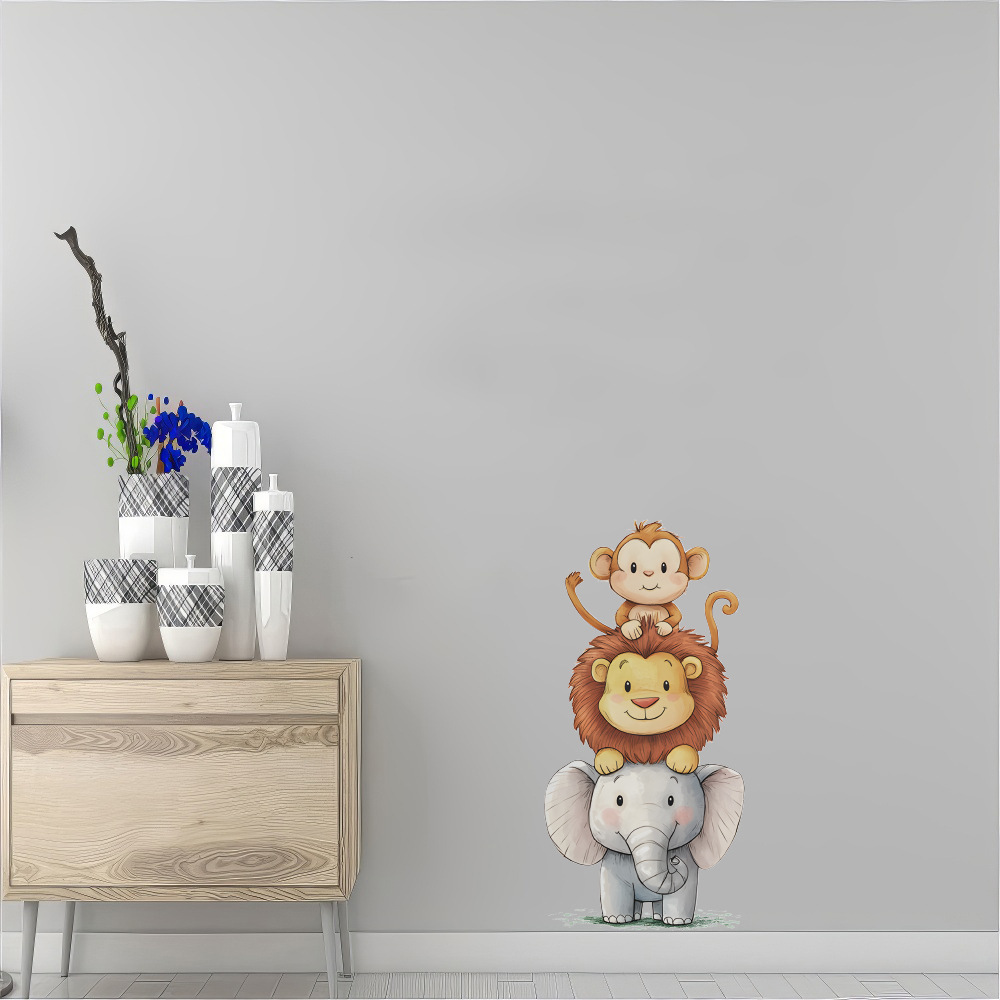 ملصقات جدارية لطيفة على شكل حي - مراجعة Baby Nursery Wallpaper وسعره