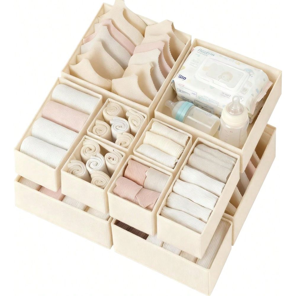 مجموعة من 12 قطعة لتنظيم الأدر - مراجعة Closet Organizer Baby وسعره