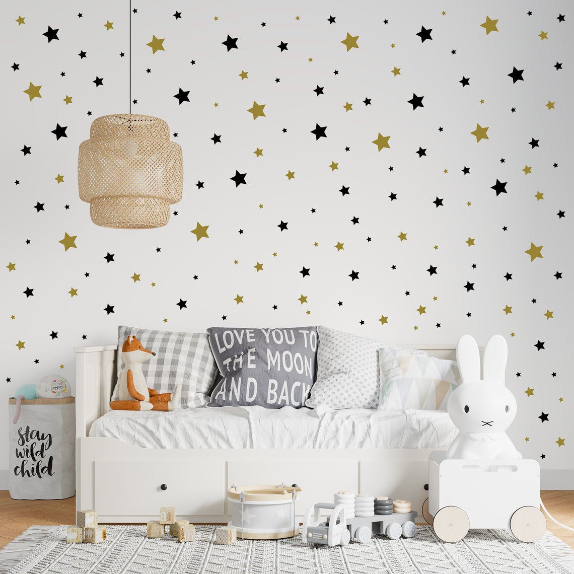 الكرتون 65 قطعة ستار الجدار مل - مراجعة Baby Nursery Wallpaper وسعره