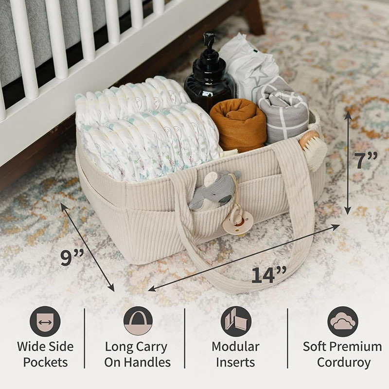 حقيبة تخزين حفاضات الأطفال قاب - مراجعة Baby Nursery Organization Ideas وسعره