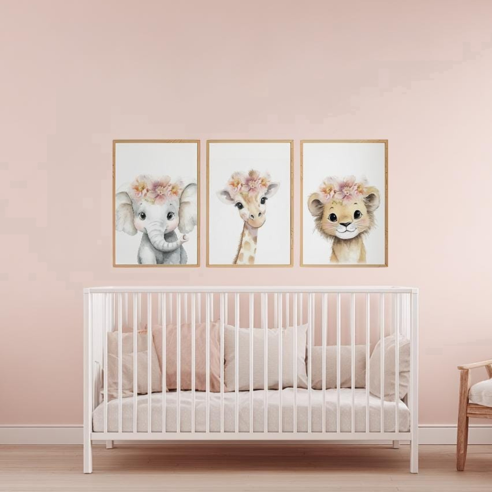 مجموعة فنون جدارية لغرفة الأطف - مراجعة Baby Nursery Pink وسعره
