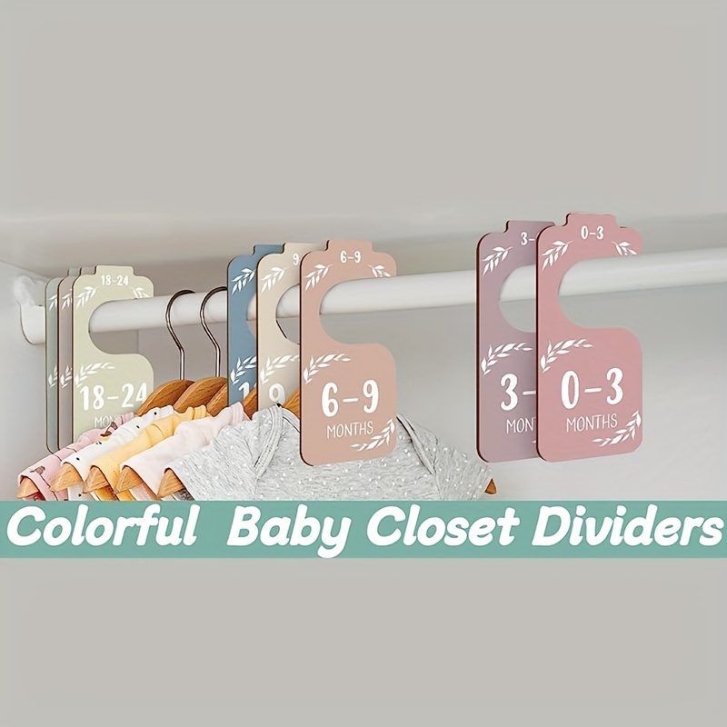 8 قطع فواصل خزانة أطفال خشبية  - مراجعة Closet Organizer Baby وسعره