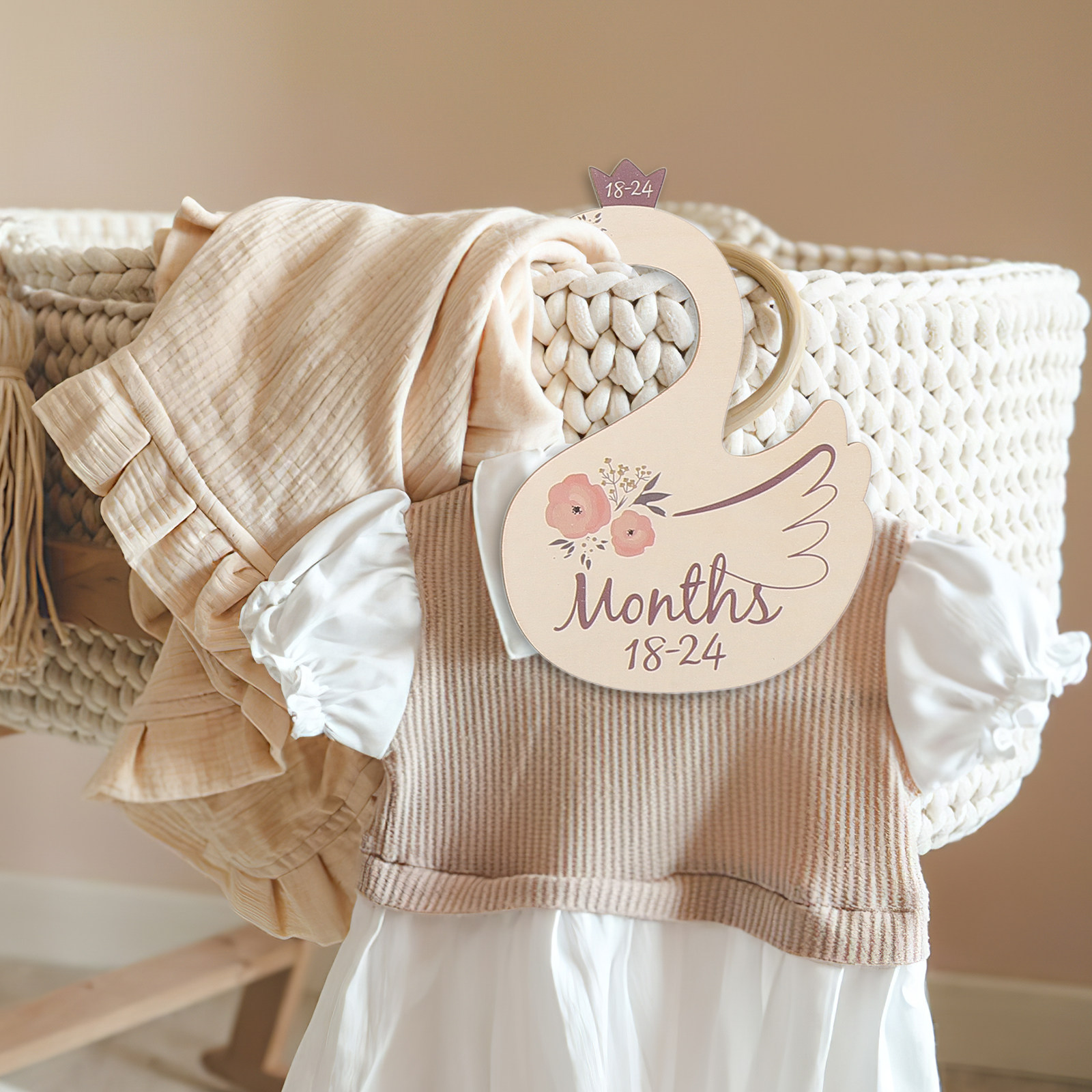 7 قطع من فواصل الخزانة الخشبية - مراجعة Closet Organizer Baby وسعره