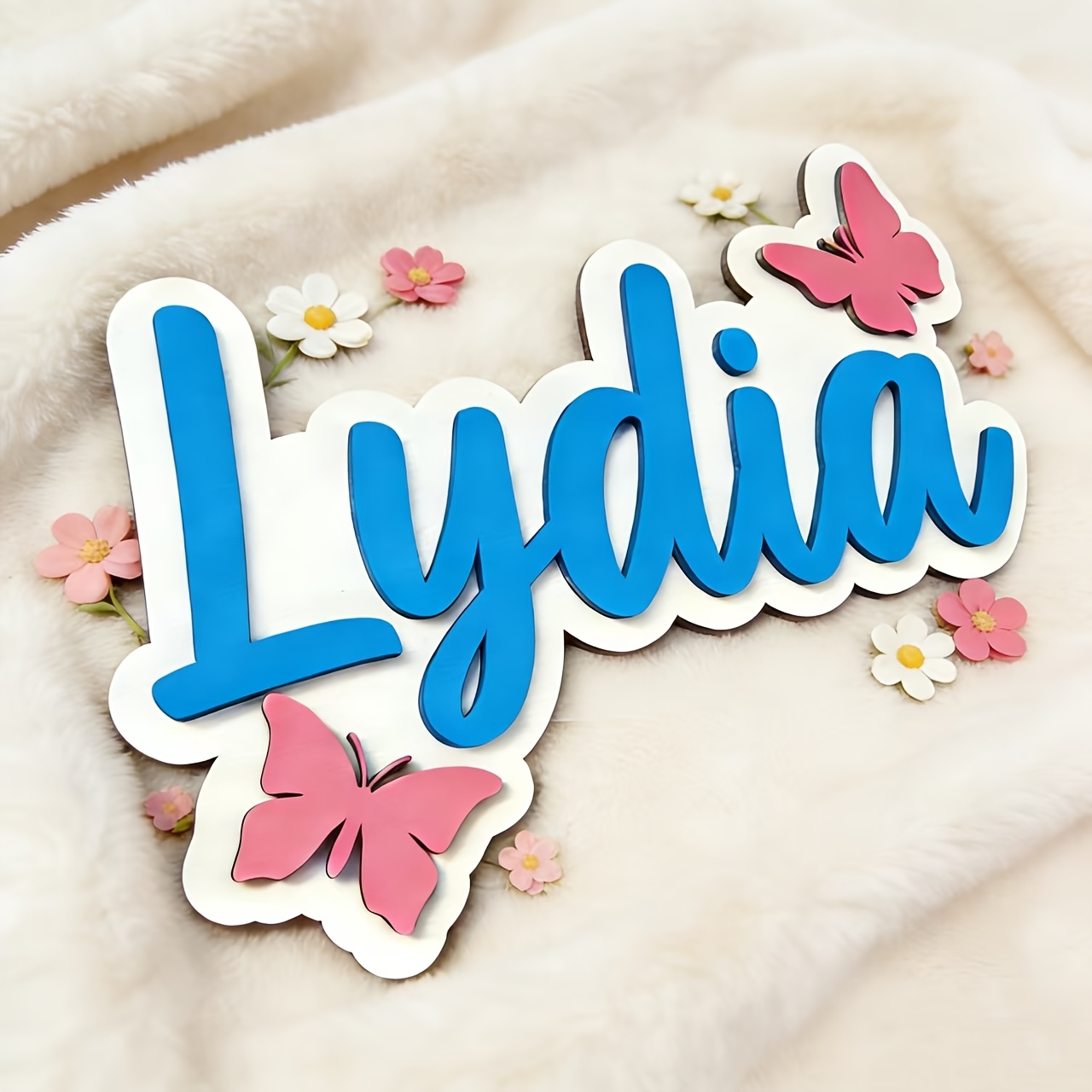 لافتة غرفة مخصصة بتصميم فراشة  - مراجعة Baby Nursery Sign وسعره