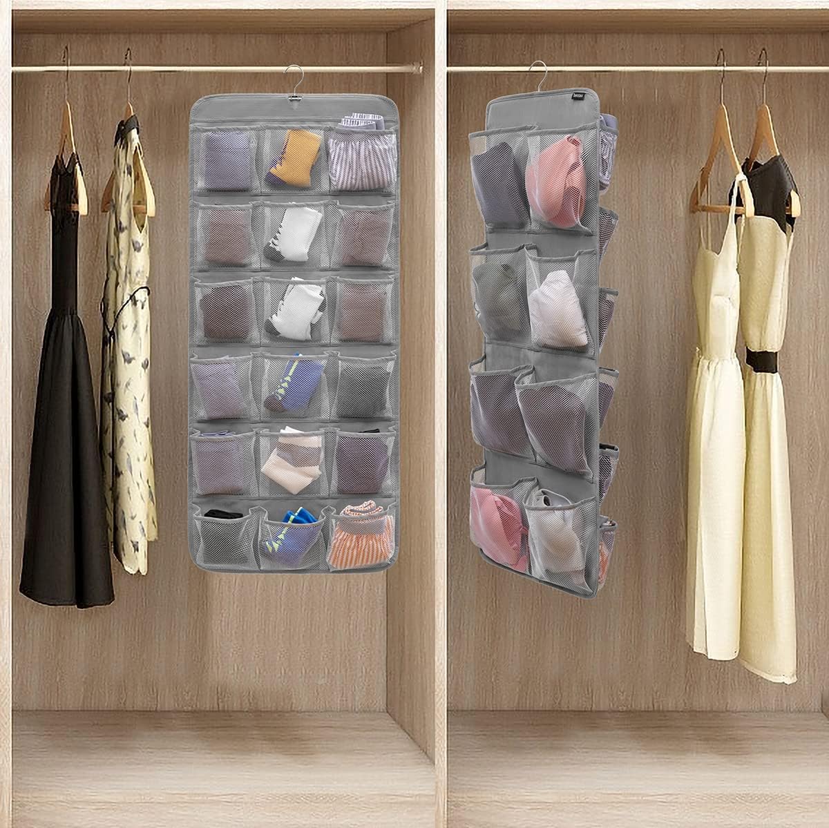 منظم خزانة معلق مزدوج الجوانب  - مراجعة Closet Organizer Baby وسعره