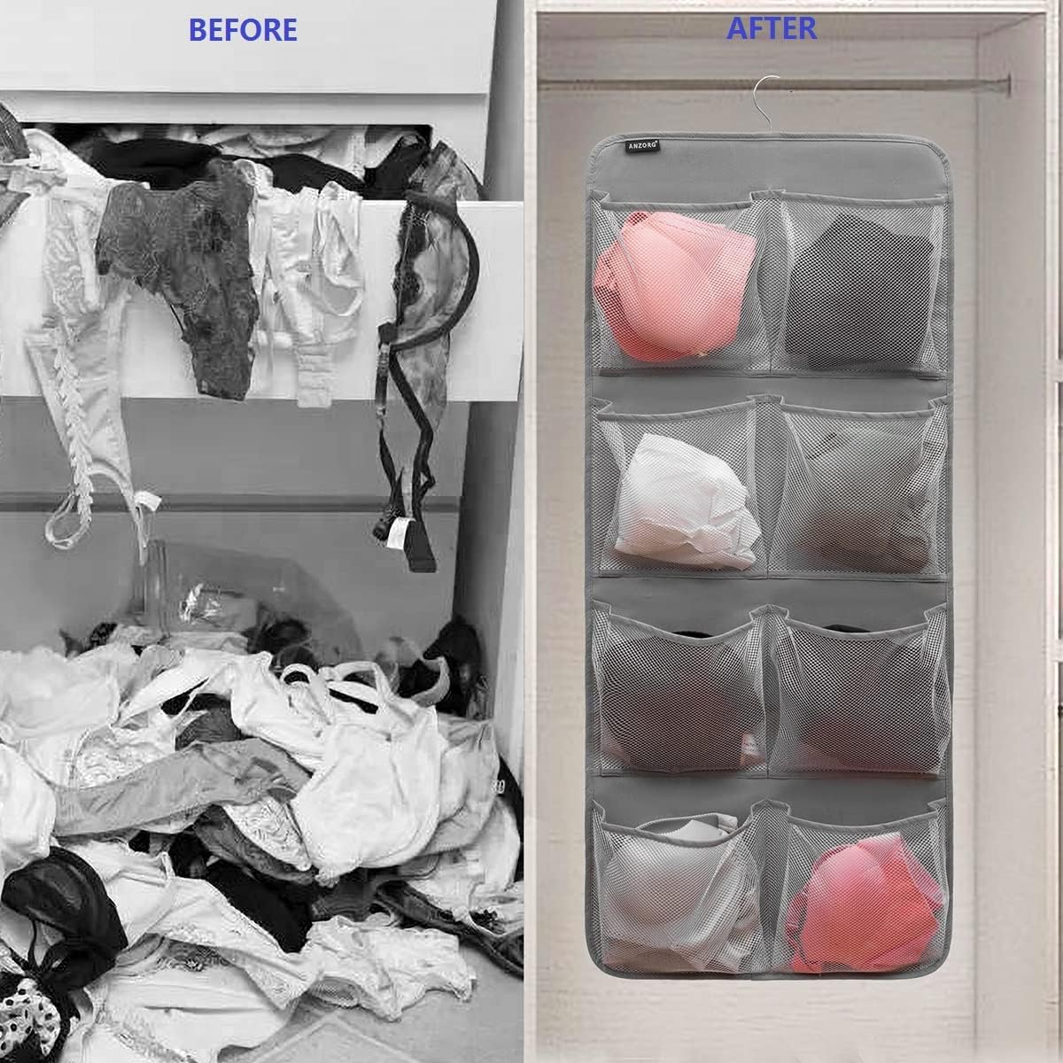 منظم خزانة معلق مزدوج الجوانب  - مراجعة Closet Organizer Baby وسعره