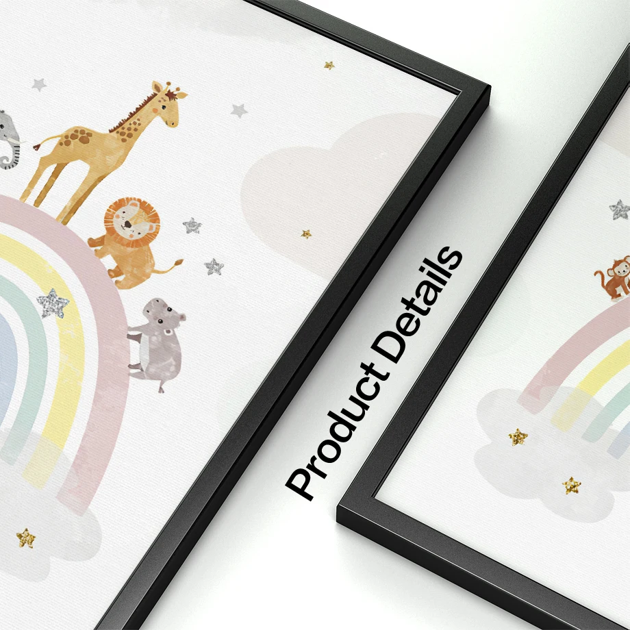 ملصقات وطباعات جدارية على الطر - مراجعة Baby Nursery Artwork وسعره