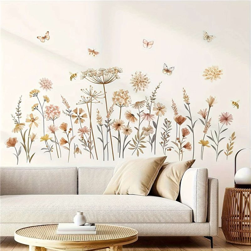 【فعال】2X ملصقات جدارية على شكل - مراجعة Baby Nursery Wallpaper Girl وسعره