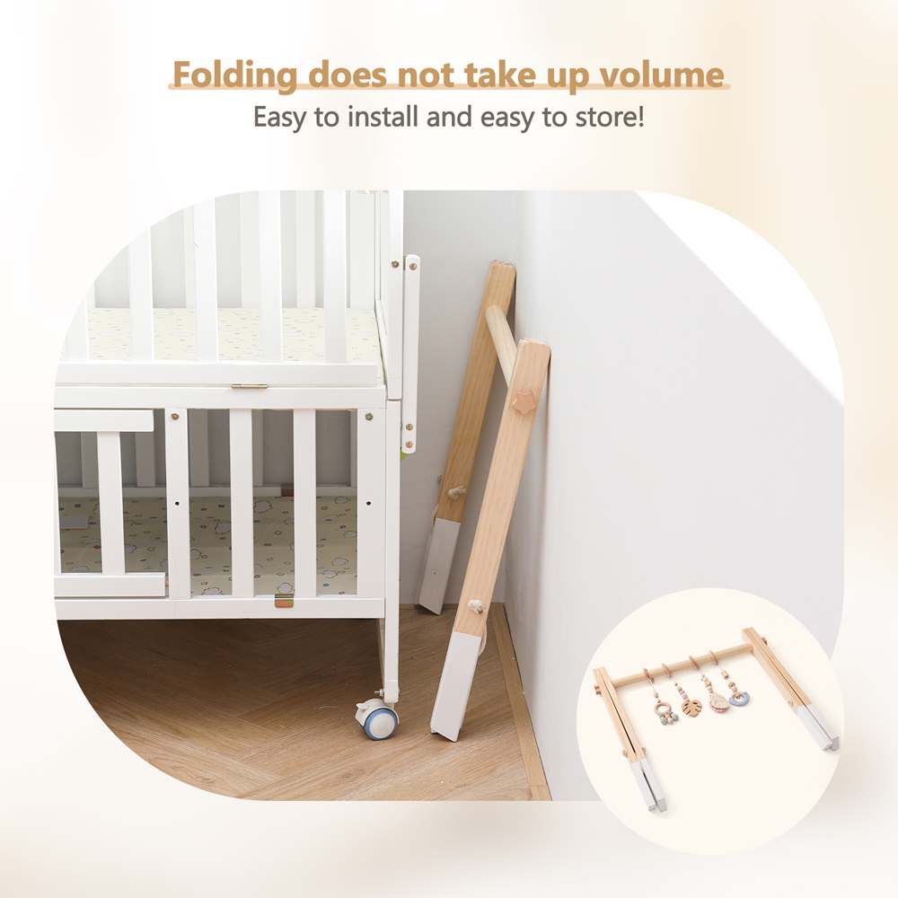 رف ألعاب خشبي للتمارين الرياضي - مراجعة Baby Nursery Shelf وسعره