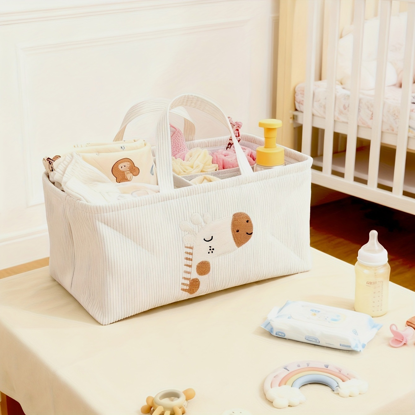 سلة تخزين قماشية قابلة للطي بت - مراجعة Baby Nursery Organization Ideas وسعره