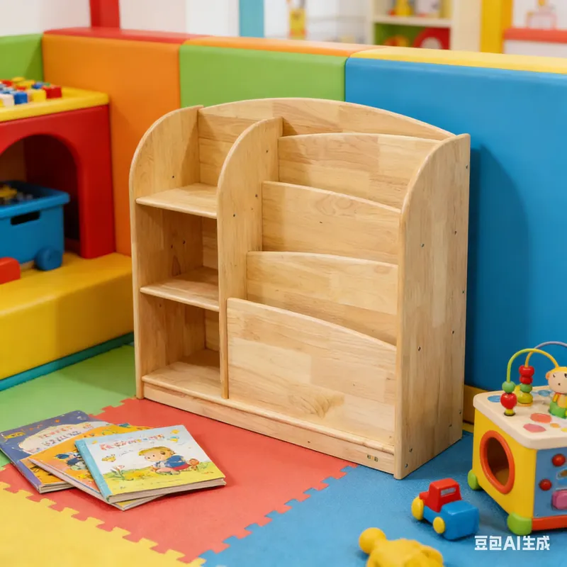 خزانة تخزين للأطفال من الخشب ا - مراجعة Baby Nursery Shelf وسعره