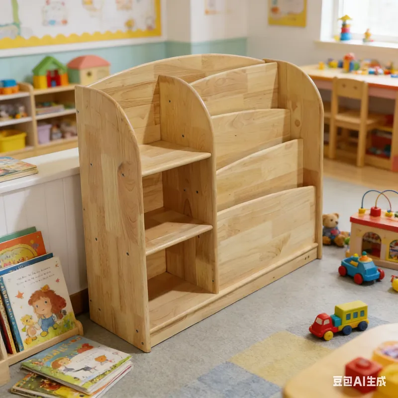 خزانة تخزين للأطفال من الخشب ا - مراجعة Baby Nursery Shelf وسعره
