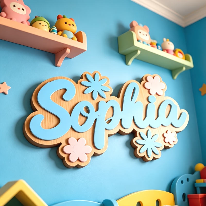 لافتة غرفة مخصصة بتصميم زهور،  - مراجعة Baby Nursery Sign وسعره