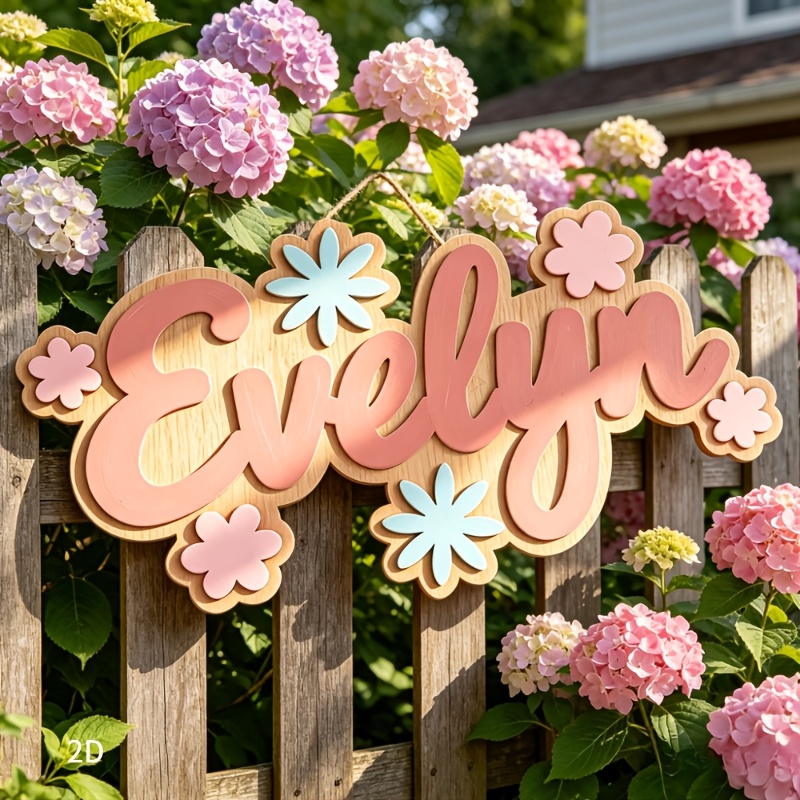 لافتة غرفة مخصصة بتصميم زهور،  - مراجعة Baby Nursery Sign وسعره
