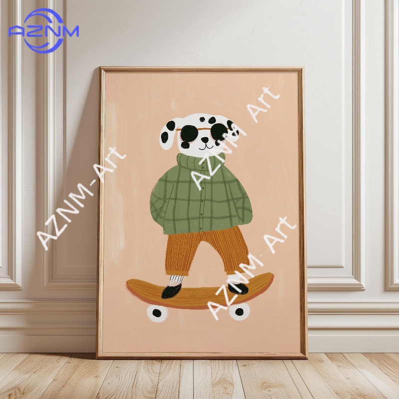 لوحة فنية مضحكة لحيوانات تمارس - مراجعة Baby Nursery Artwork وسعره