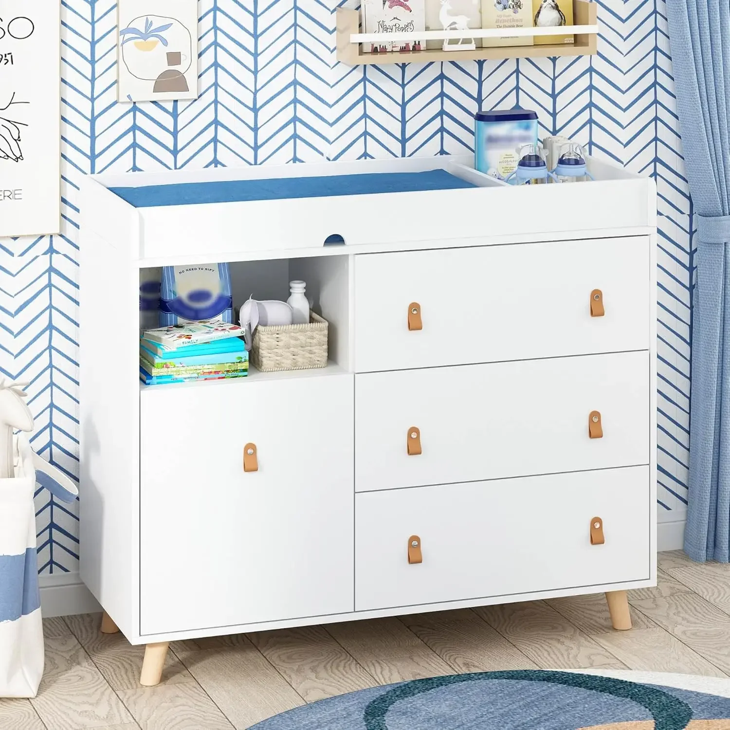طاولة تغيير ملابس الأطفال مع أ - مراجعة Baby Nursery Dresser وسعره