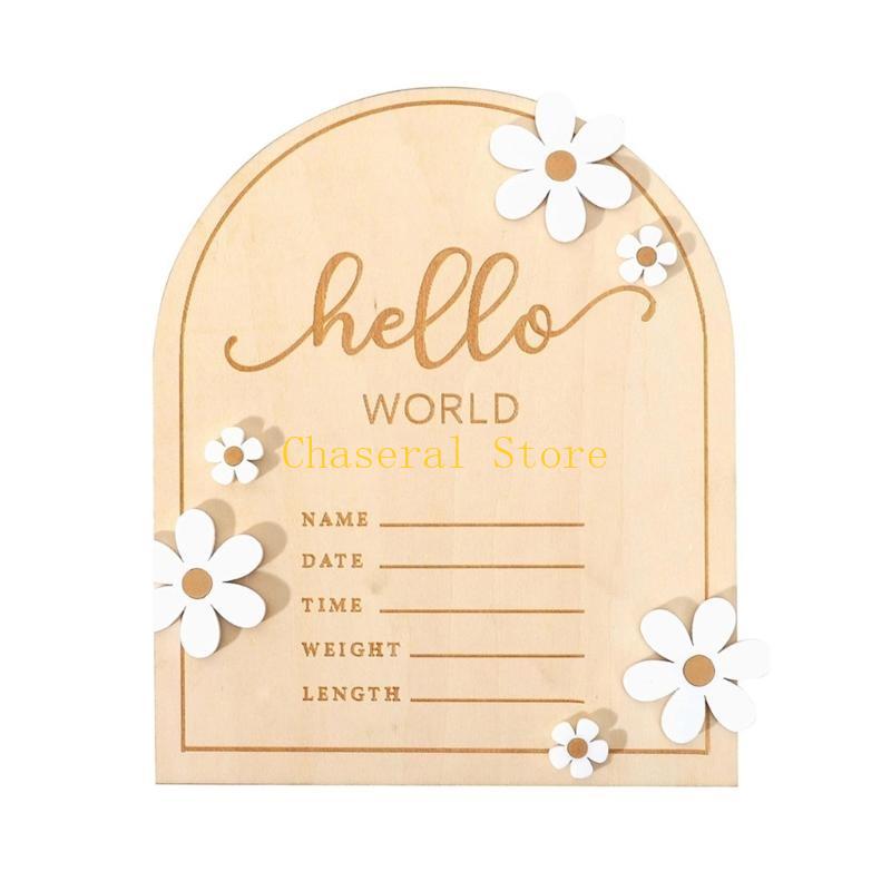 لوحة اسم خشبية بعلامة Hello من - مراجعة Baby Nursery Sign وسعره