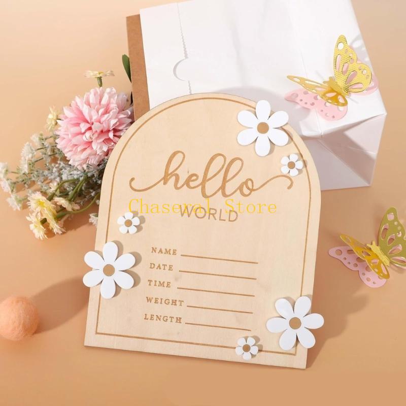 لوحة اسم خشبية بعلامة Hello من - مراجعة Baby Nursery Sign وسعره