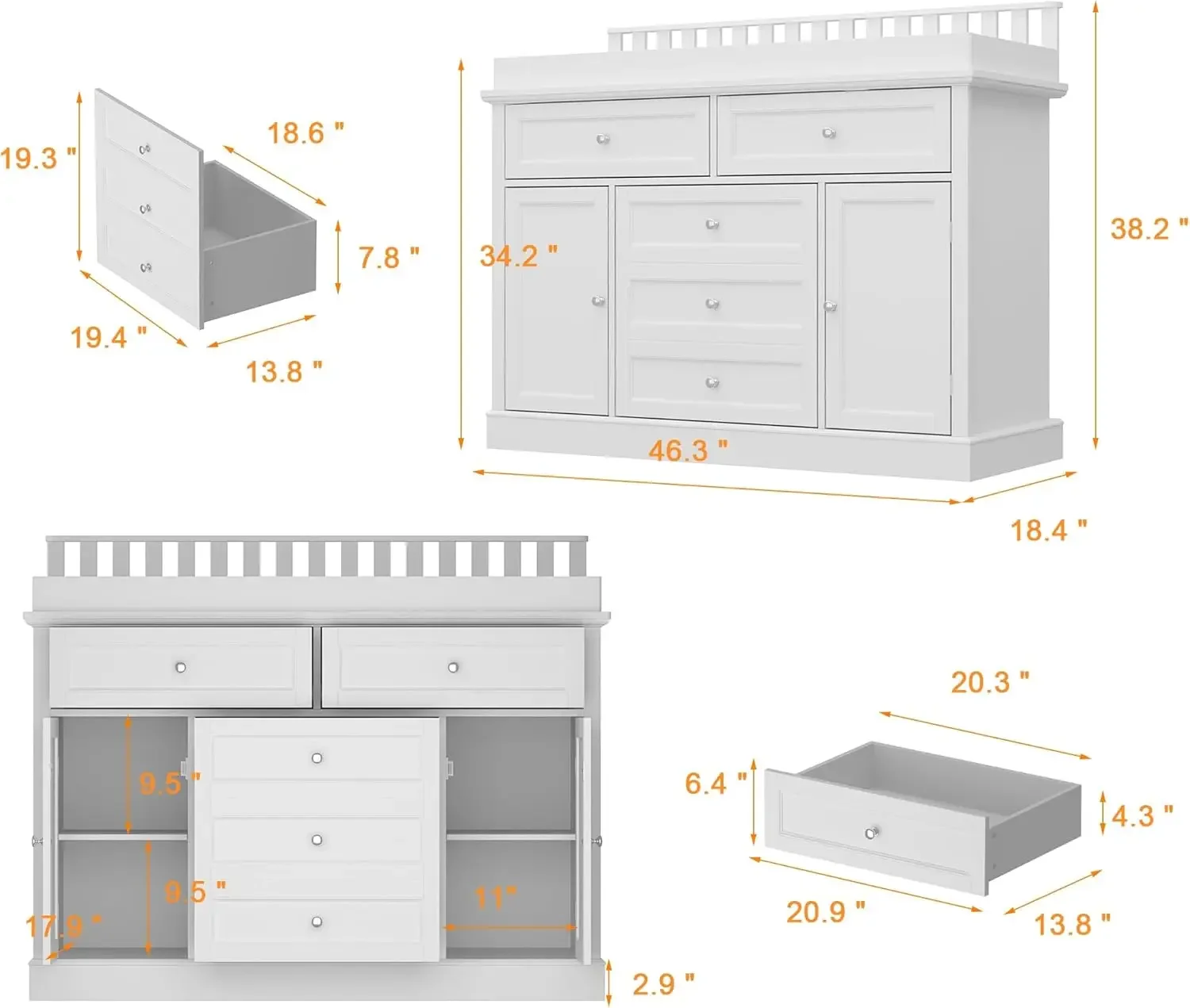 خزانة ملابس للأطفال مقاس 46 مع - مراجعة Baby Nursery Dresser وسعره