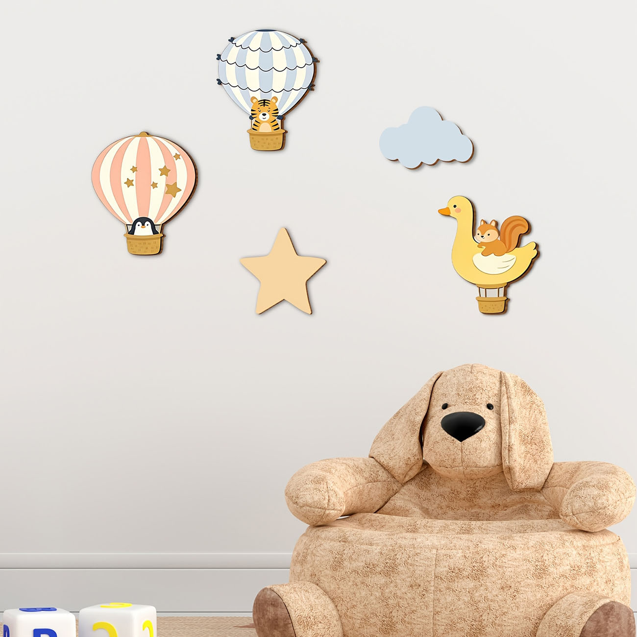 5 قطع من ملصقات الحائط الخشبية - مراجعة Baby Nursery Wallpaper وسعره