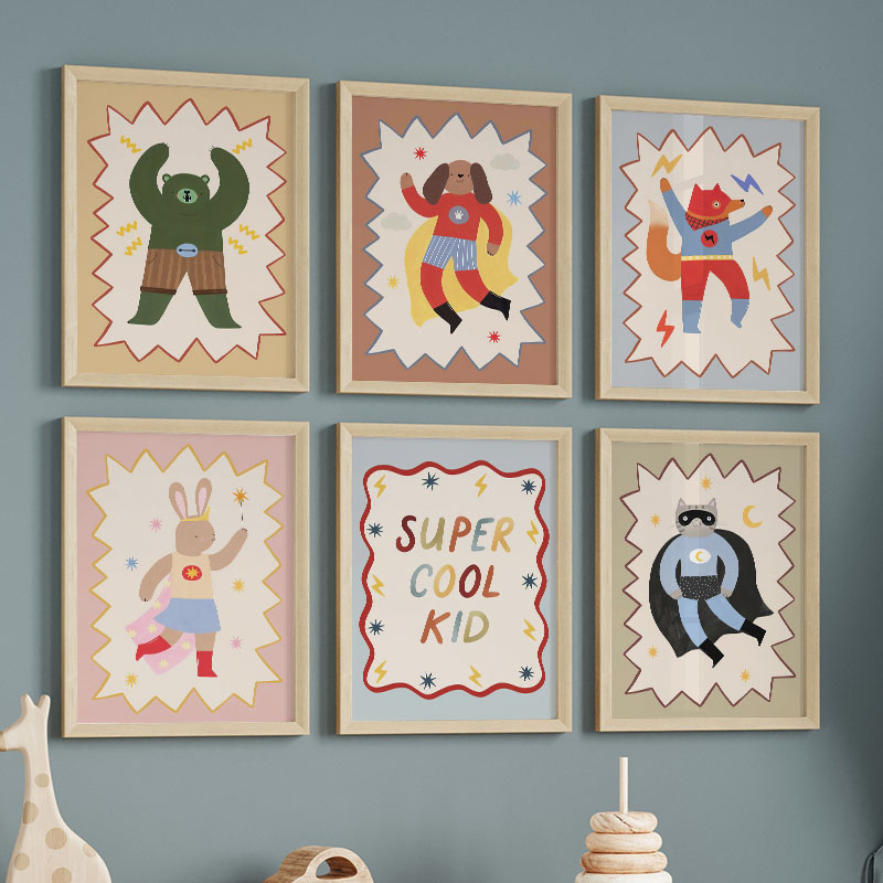 لوحات فنية كرتونية مضحكة ورائع - مراجعة Baby Nursery Artwork وسعره